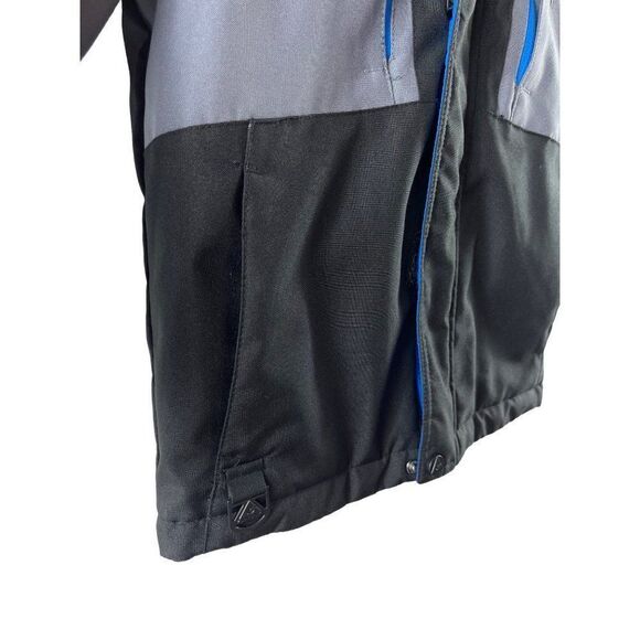 Gerry Systems Soft Shell Hooded Jacket Kids XS Gray Black MISSING INNER SHELL - Picture 3 of 14